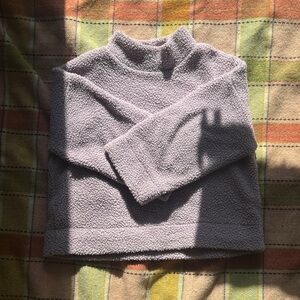 GAP Sherpa Style Lilac Purple Sweater